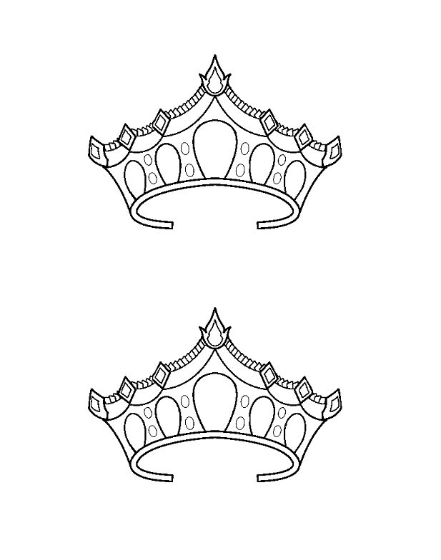 617x784 Free Paper Crown Templates Template Lab - Simple Tiara Drawing