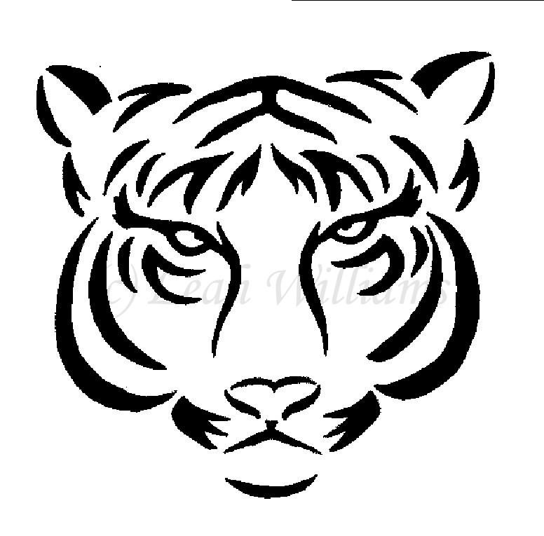 776x765 Simple Tiger Face Drawing - Simple Tiger Drawing
