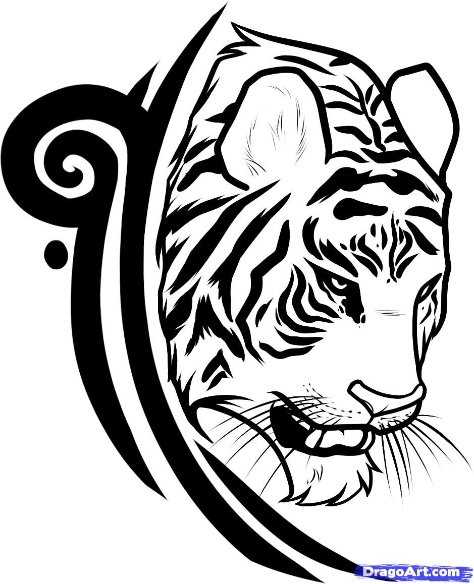 72 Free Download Simple Tattoo Of Tiger HD Tattoo