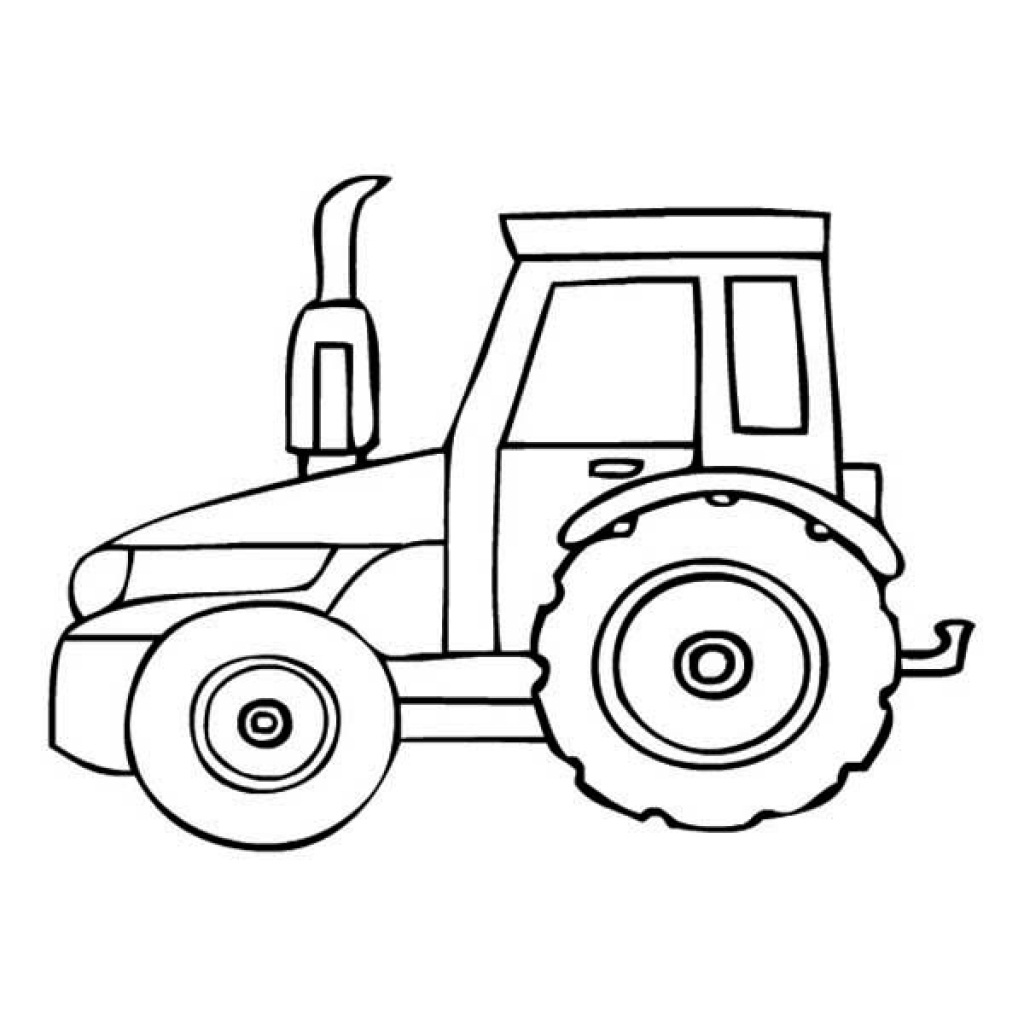 1024x1024 Simple Tractor Drawing - Simple Tractor Drawing