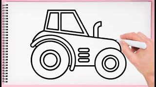 320x180 How To Draw A Simple Tractor - Simple Tractor Drawing