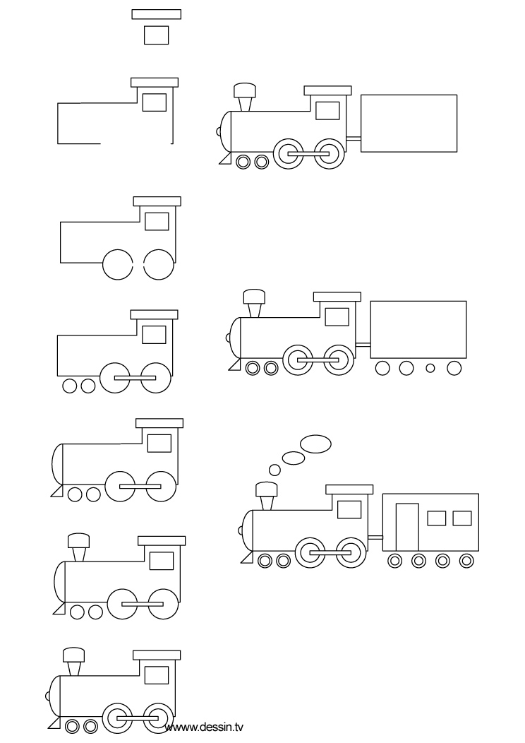 744x1052 Drawing Train - Simple Train Drawing