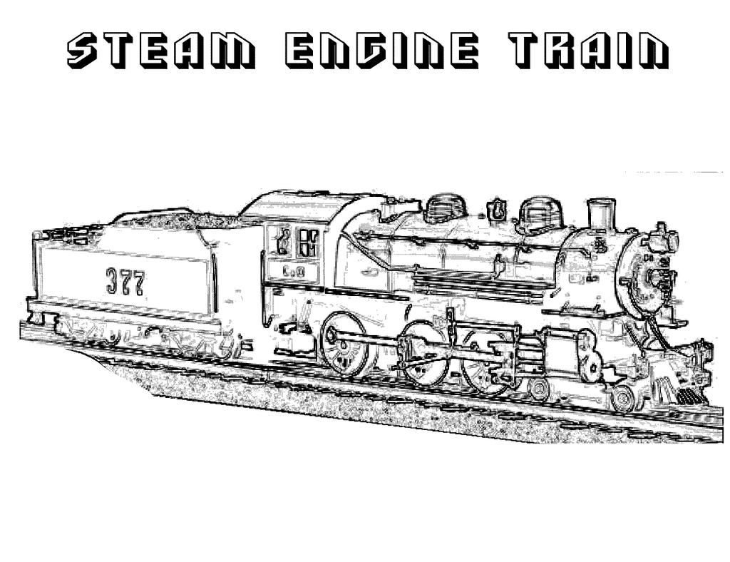 1024x788 Simple Train Coloring Pages Kids Hand Drawing - Simple Train Drawing