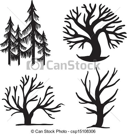 447x470 Gallery Simple Drawings Of Trees - Simple Tree Drawing