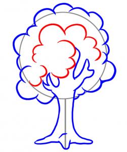 251x302 Huge Collection Of 'line Drawing Tree' Download More Than - Simple Tree Line Drawing