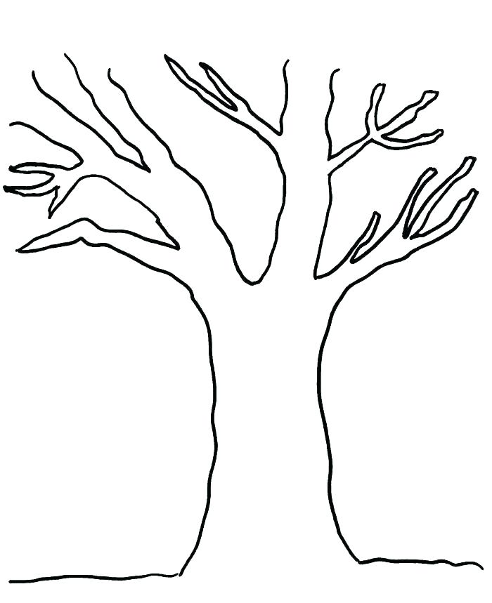 Simple Tree Line Drawing at PaintingValley.com | Explore collection of ...