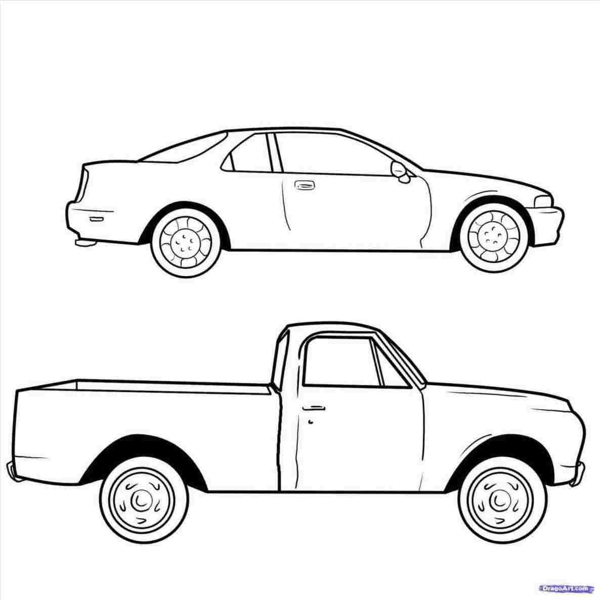 1186x1186 Simple Truck Drawing - Simple Truck Drawing