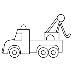 230x230 Top Free Printable Truck Coloring Pages Online - Simple Truck Drawing