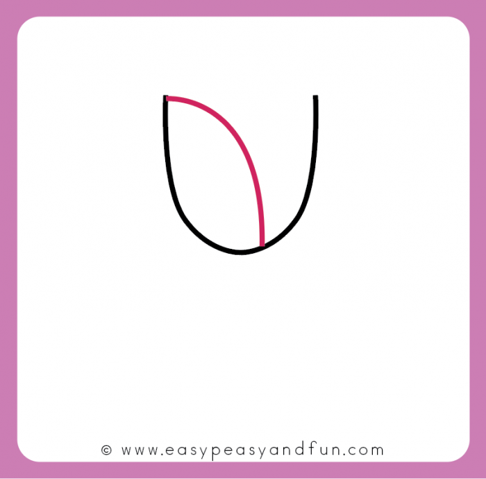 700x691 how to draw a tulip for kids - Simple Tulip Drawing