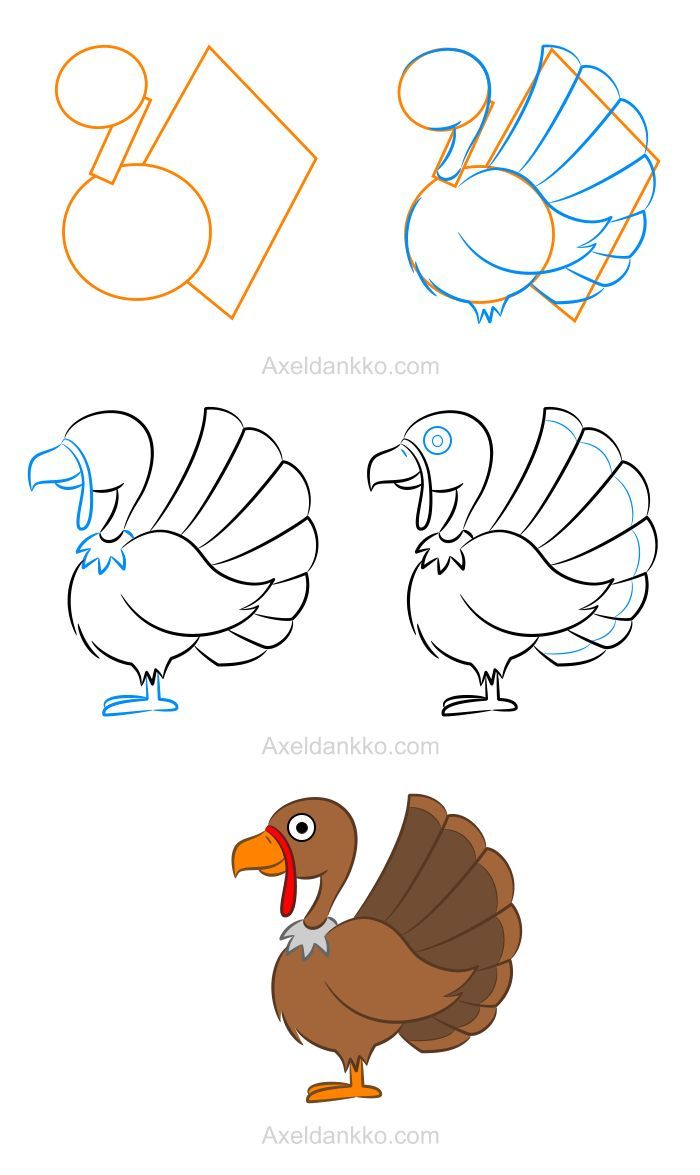 700x1175 learning how to draw a turkey is quite easy when you have access - Simple Turkey Drawing