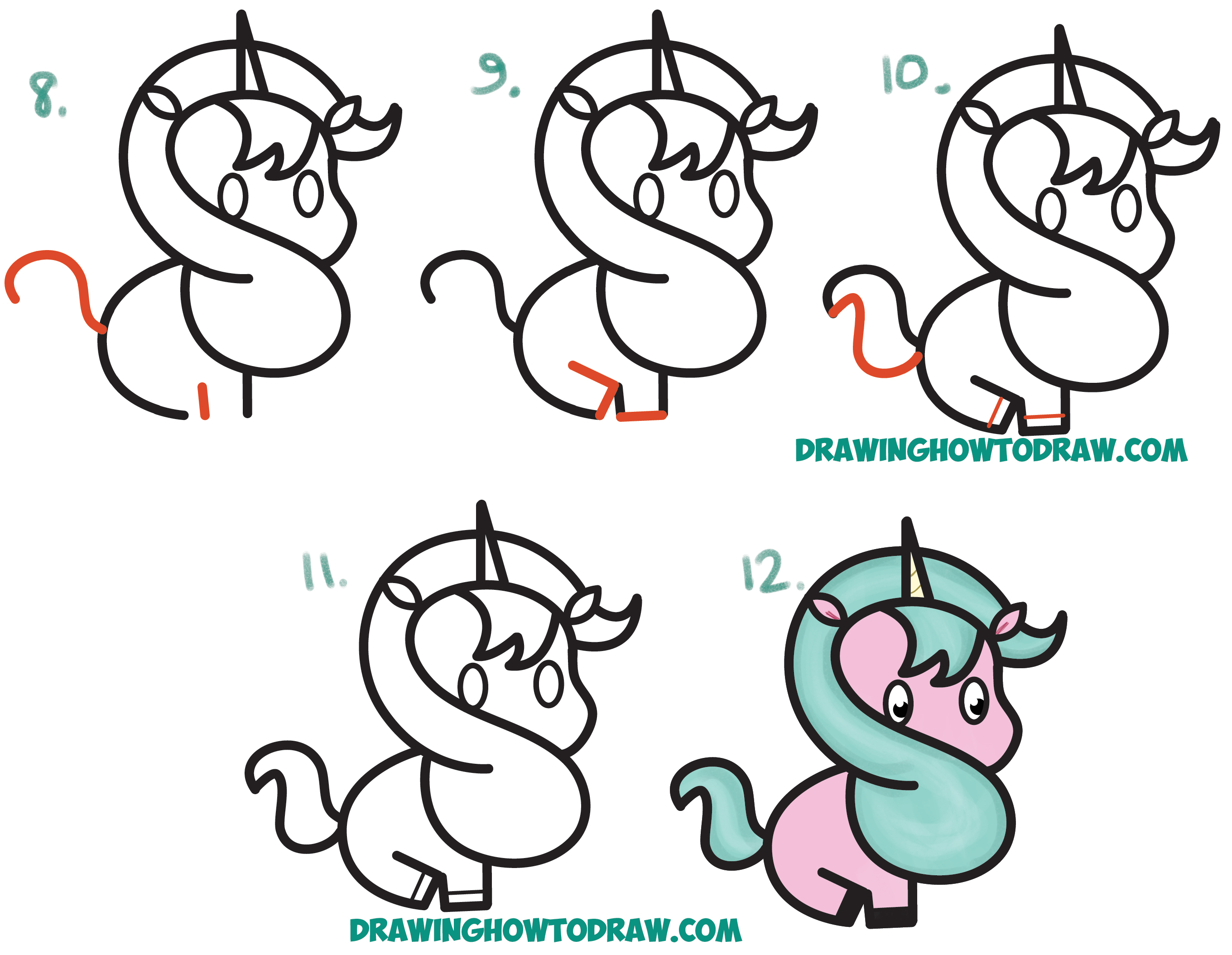 2720x2108 Easy To Draw Unicorn How To Draw A Simple Unicorn, Stepstep - Simple Unicorn Drawing