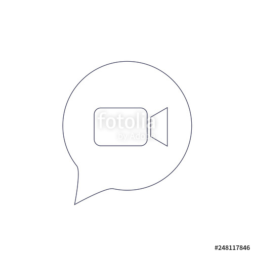 500x500 video camera simple icon movie or cinema sign multimedia symbol - Simple Video Camera Drawing