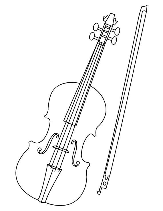 Simple Violin Drawing at PaintingValley.com | Explore collection of