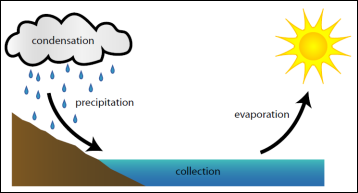 358x193 lightsome librarian school age winter water cycle - Simple Water Cycle Drawing