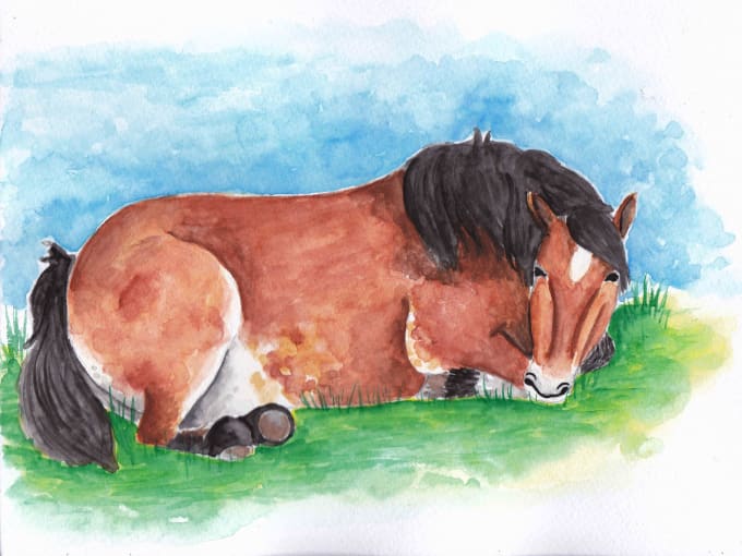 680x510 Do Simple Original Watercolor Drawing - Simple Watercolor Drawing