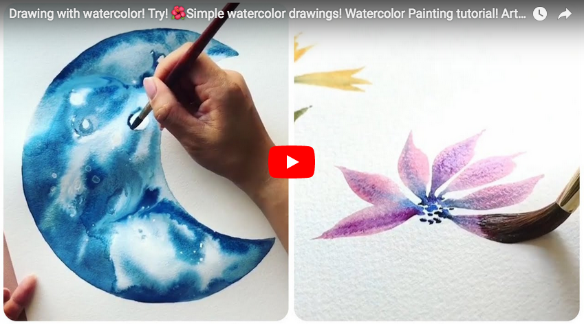849x472 painting tutorial drawing with watercolor simple watercolor - Simple Watercolor Drawing