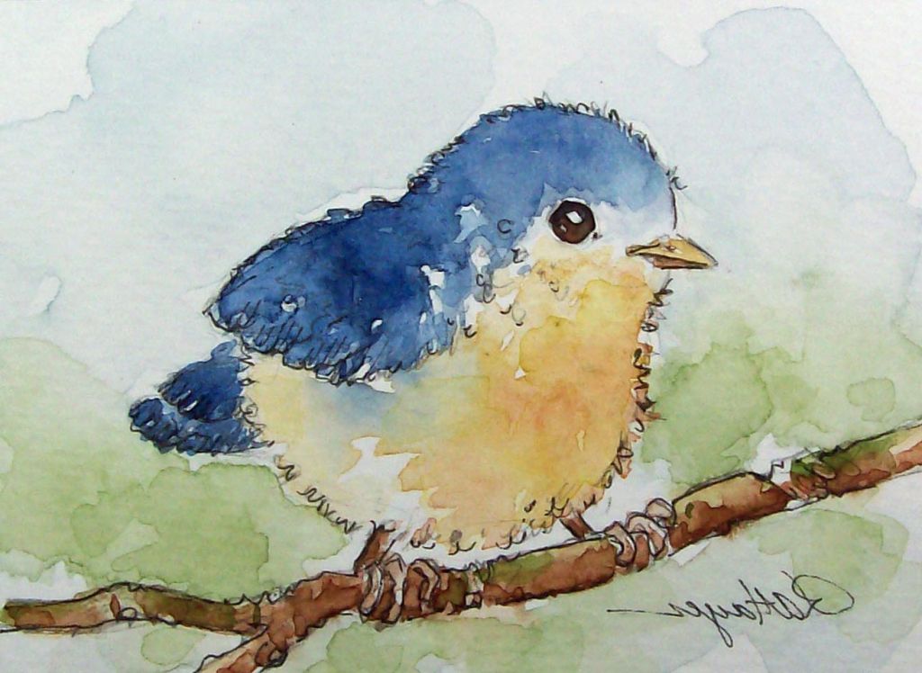 1024x748 simple watercolor drawing ideas watercolor techniques - Simple Watercolor Drawing