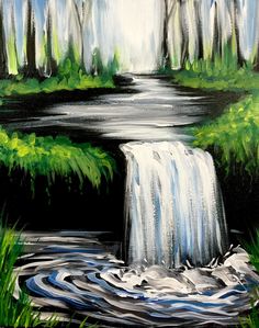 Featured image of post Waterfall Nature Drawing Easy / Learn to draw a pretty waterfall.