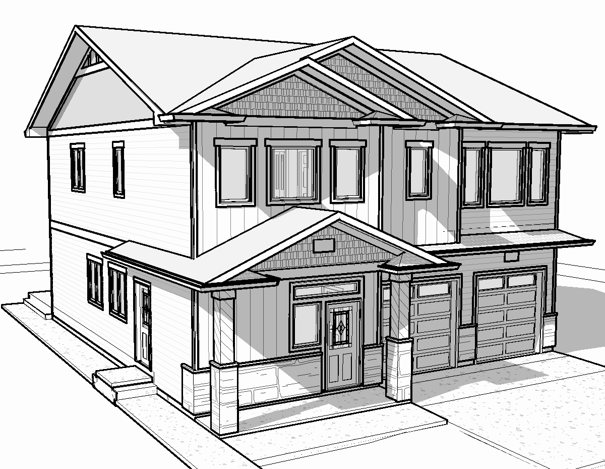 1200x929 How To Draw A Simple House Plan New House Drawing Pencil Easy - Simple White House Drawing
