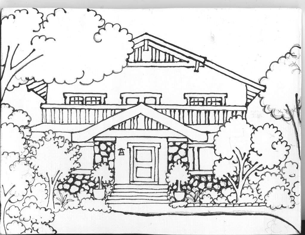 Simple White House Drawing at PaintingValley.com | Explore collection