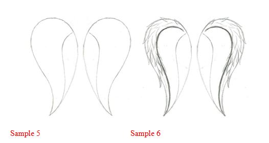 526x281 How To Draw Angel Wings - Simple Wings Drawing