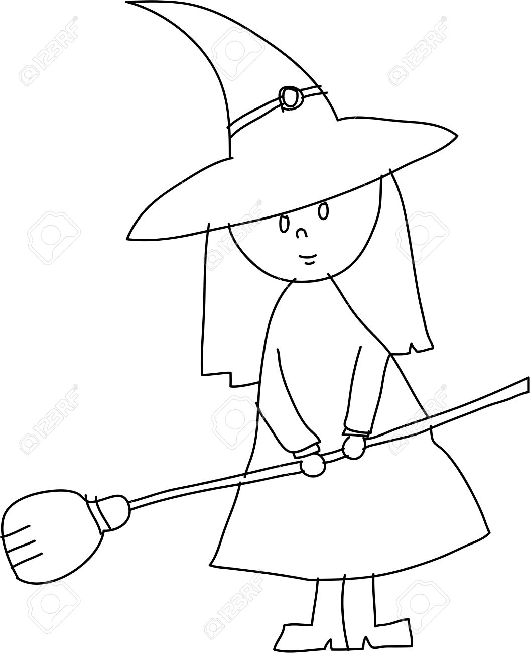 1056x1300 Halloween Witch Pictures To Draw Festival Collections - Simple Witch Drawing