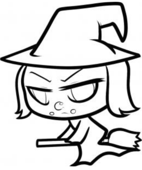 479x575 Simple Witch Face Drawing Cover Letter Sample For A Resume - Simple Witch Drawing