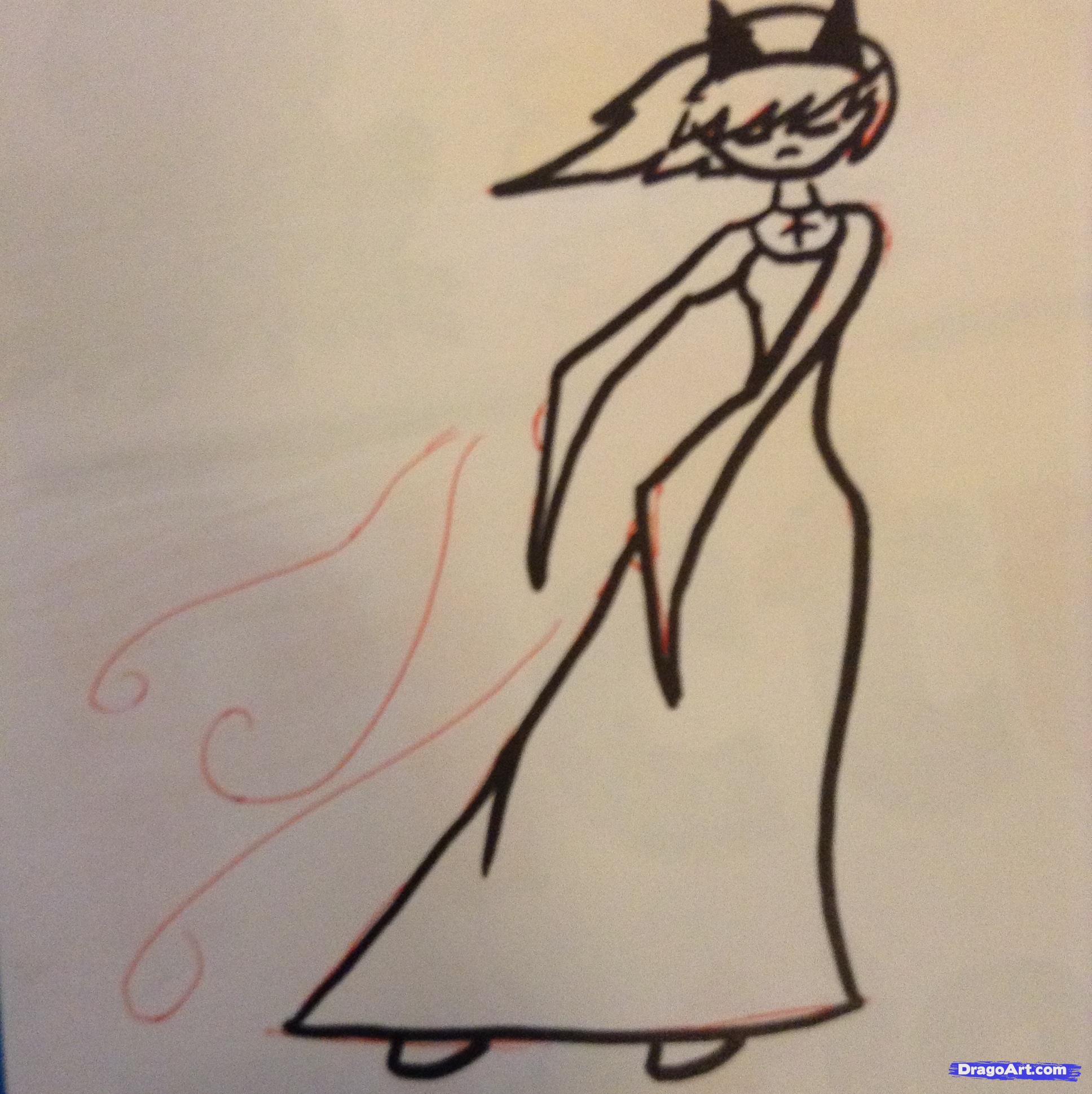 1936x1938 Draw A Simple Witch, Step - Simple Witch Drawing