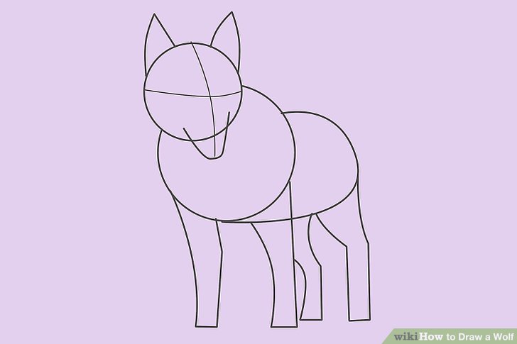 728x485 Ways To Draw A Wolf - Simple Wolf Drawing