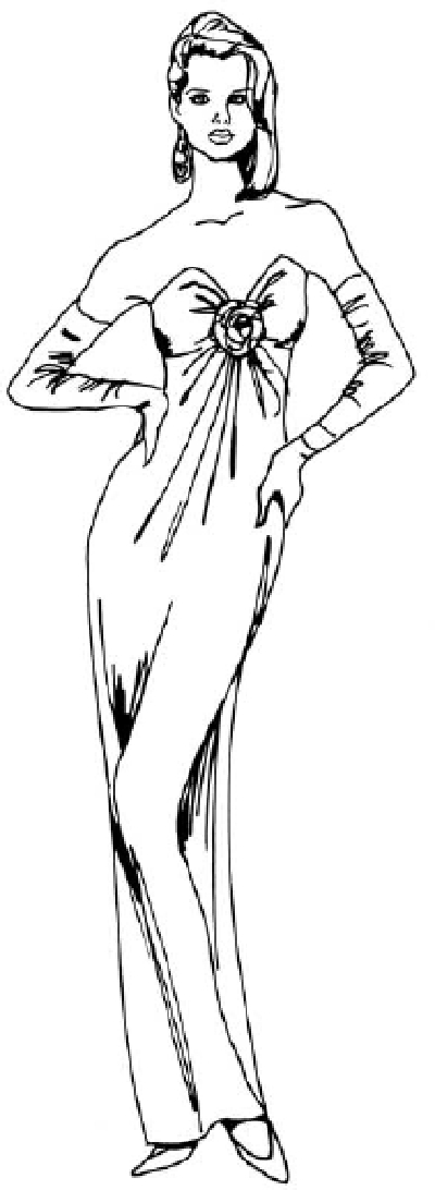 400x1092 How To Draw A Woman In An Evening Dress In Steps Howstuffworks - Simple Woman Drawing