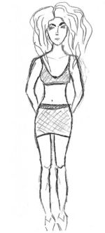 150x332 Simple Self Figure Drawings Aid Diagnosis Of Women With Eating - Simple Woman Drawing