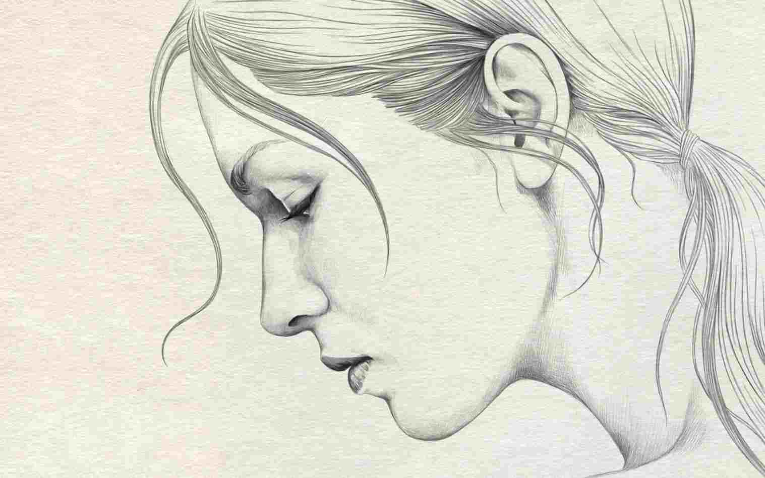 Simple Woman Drawing At Paintingvalleycom Explore