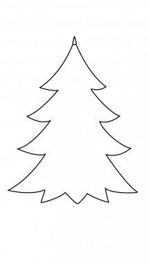 215x382 How To Draw Christmas Tree, Christmas, Holidays, Easy Step - Simple Xmas Tree Drawing
