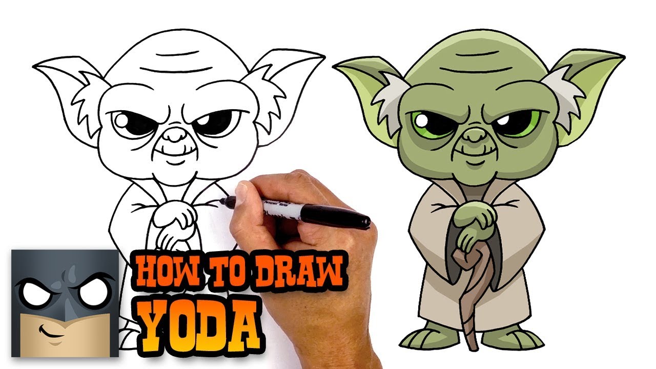 1280x720 How To Draw Star Wars Yoda - Simple Yoda Drawing