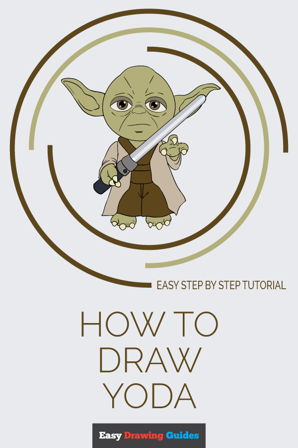 600x900 How To Draw Yoda From Star Wars - Simple Yoda Drawing