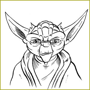 300x300 Images Of Simple Yoda Drawing - Simple Yoda Drawing