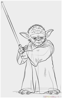 236x372 Lego Yoda Coloring Pages Astonishing Easy Yoda Coloring Pages - Simple Yoda Drawing