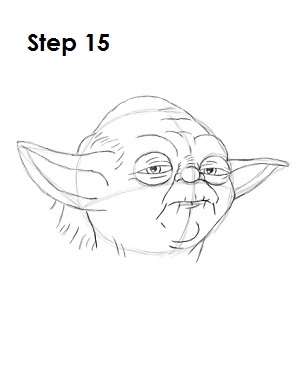 300x388 Star Wars - Simple Yoda Drawing