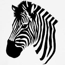 250x250 Simple Zebra Face - Simple Zebra Drawing