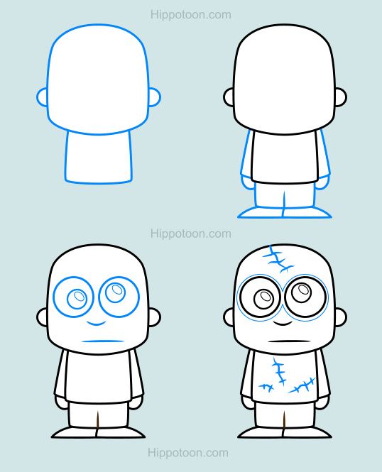 Simple Zombie Drawing at Explore collection of