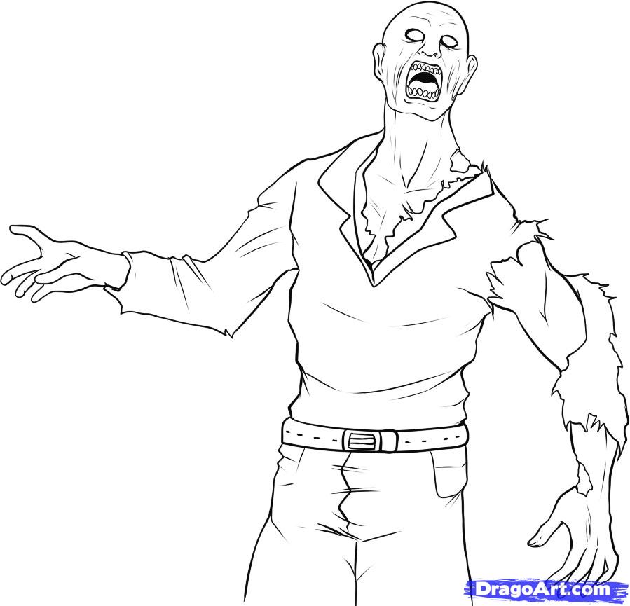 Simple Zombie Drawing at Explore collection of