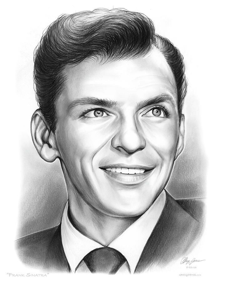 720x900 Frank Sinatra Drawing - Sinatra Drawing