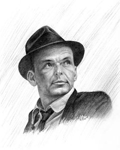 240x300 Frank Sinatra Drawing - Sinatra Drawing