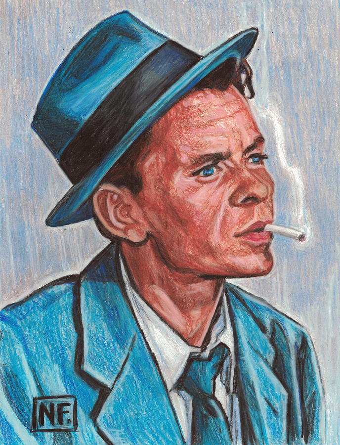 688x900 Frank Sinatra Drawing - Sinatra Drawing
