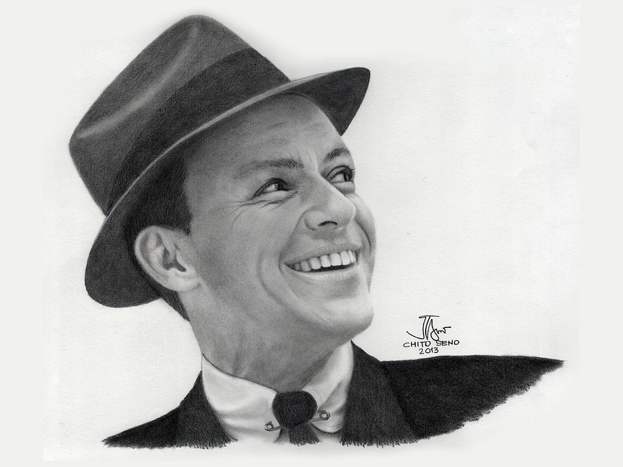 900x675 Frank Sinatra Old Blue Eyes Drawing - Sinatra Drawing