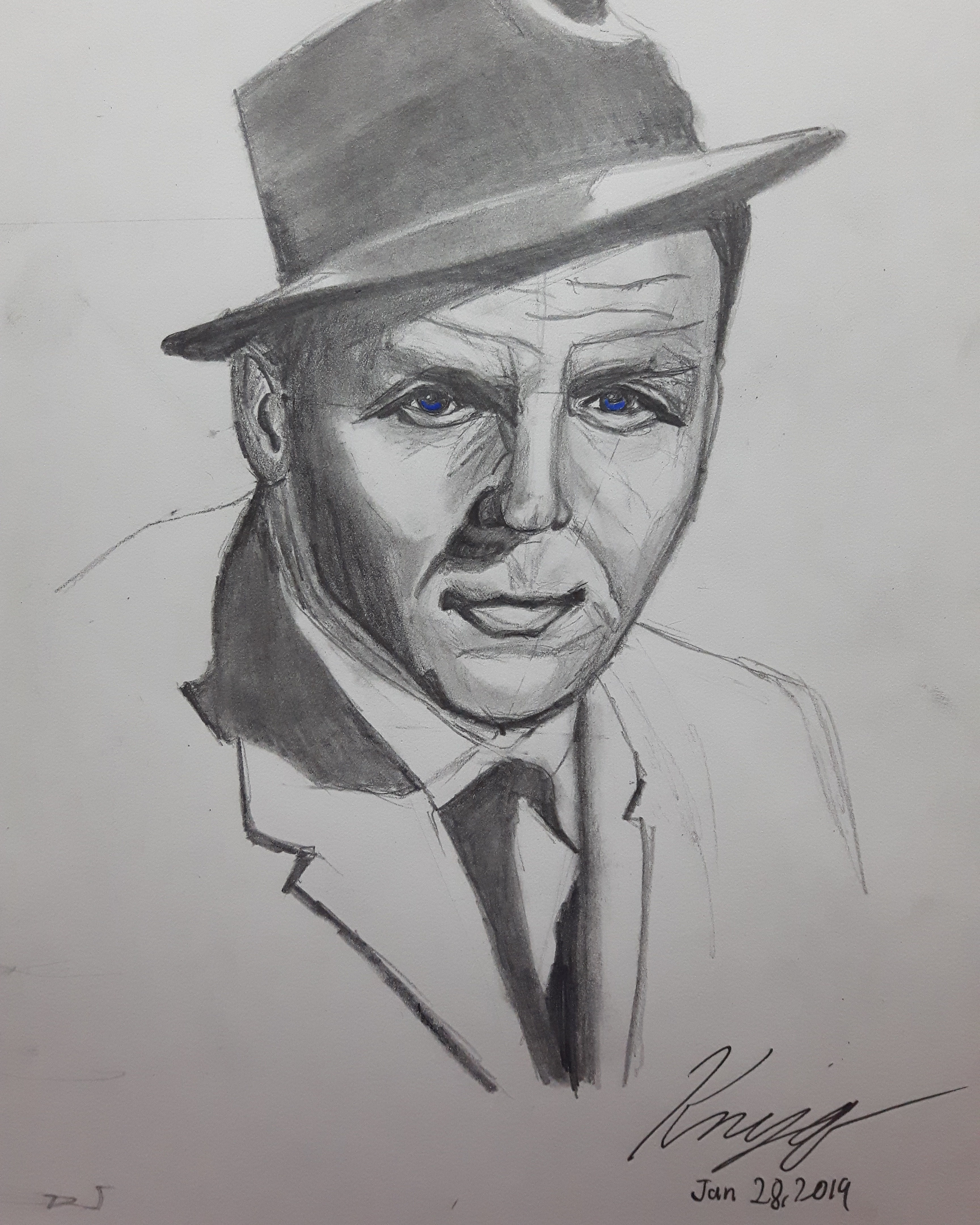 3456x4320 My Drawing Of Frank Sinatra - Sinatra Drawing