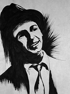 226x300 Young Frank Sinatra Drawing - Sinatra Drawing