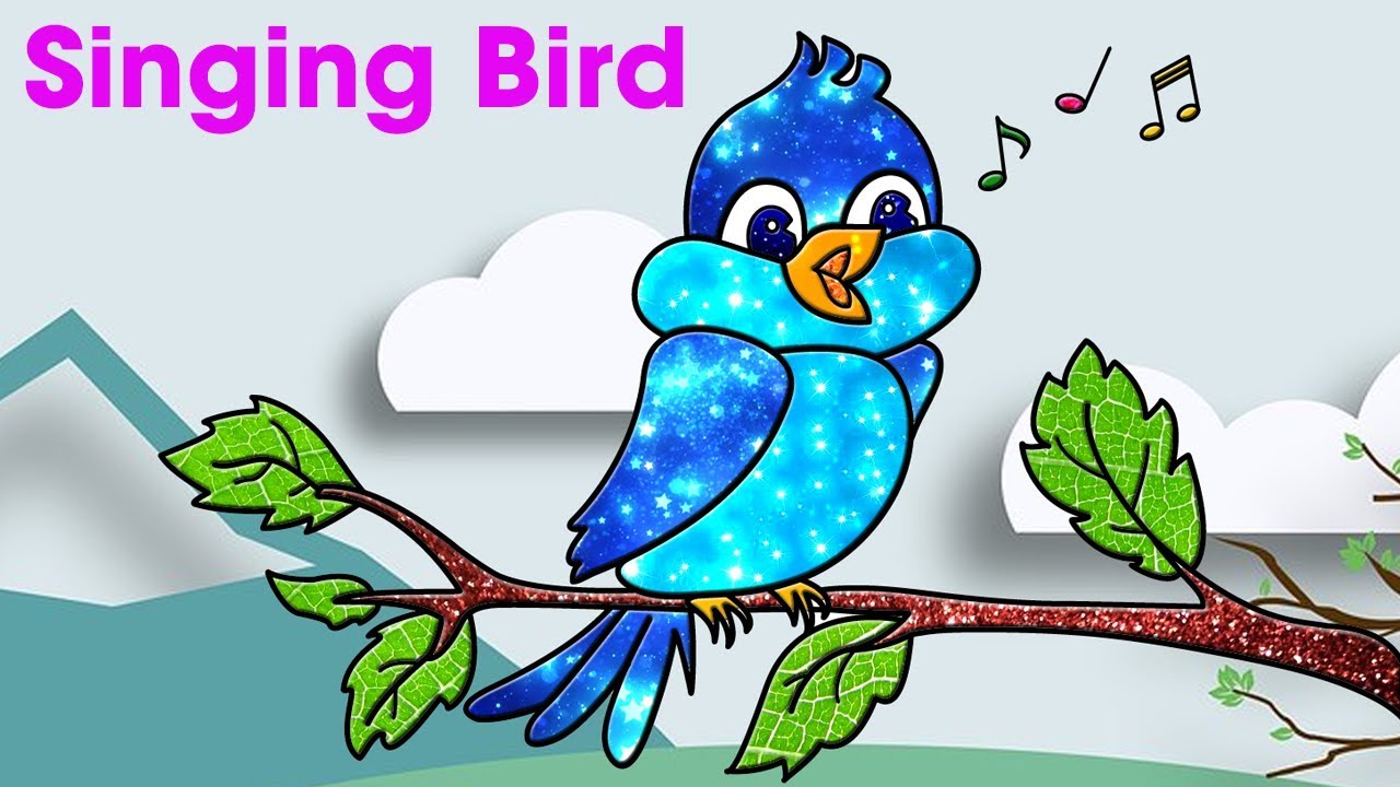 1280x720 how to draw bird for kids how to draw a singing bird - Singing Bird Drawing