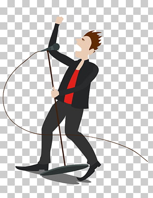310x400 singing singer drawing, singing man singing illustration png - Singing Drawing
