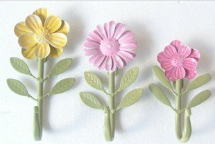 310x208 wrought iron coat hooks fitting room single flower bag hook - Single Flower Drawing